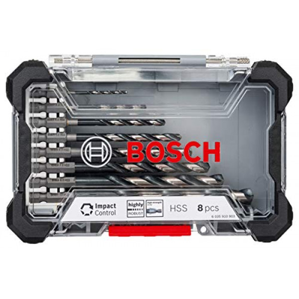 Bosch 2608577146 - Juego de brocas hexagonales metálicas: 2,3,4,5,6,7,8,10 mm