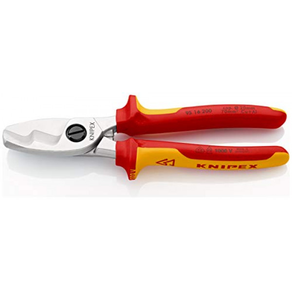 Cortacables Knipex 95 16 200 7,87 Verificado por VDE