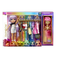 Rainbow High Fashion Studio con Avery Styles Fashion Doll Playset Incluye trajes de diseñador y 2 pelucas brillantes para más de 300 looks, regalos para niños y coleccionistas, juguetes para niños de 6 7 8+ a 12 años
