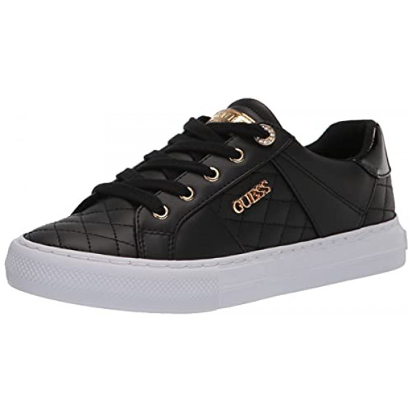 GUESS Mujer Loven Sneaker, Negro, 5 US