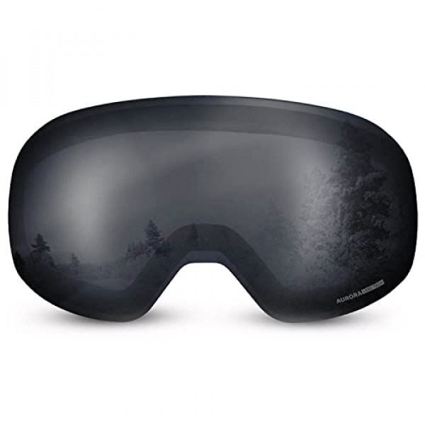 WildHorn Outfitters Roca Ski Goggles Extra/Replacement Frameless Lens - Adult and Junior