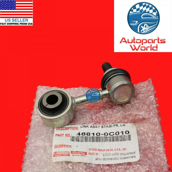 GENUINE TOYOTA 08-21 TUNDRA SEQUOIA BARRA ESTABILIZADORA DELANTERA DERECHA LINK 48810-0C010