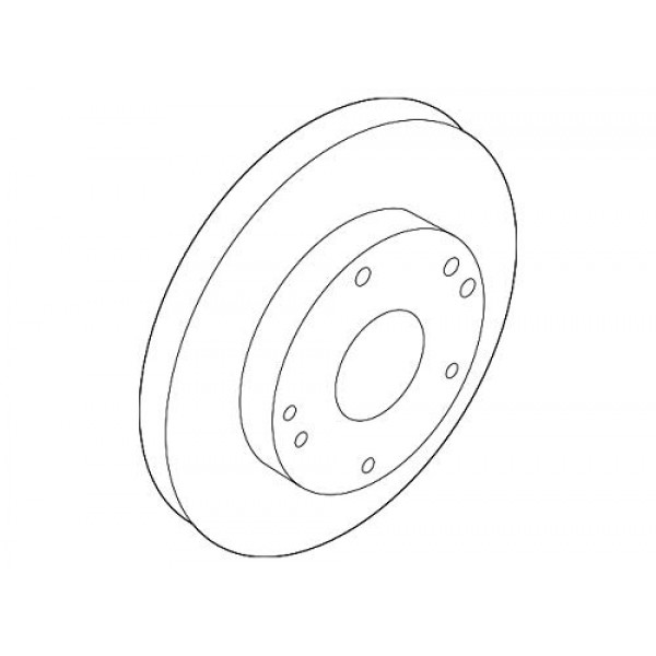 Kia 51712-3K110, rotor de freno de disco