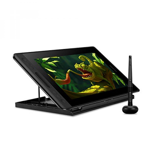 Huion KAMVAS Pro 12 Tableta de dibujo con monitor de dibujo de gráficos de pantalla Pantalla de lápiz completamente laminada con lápiz sin batería y soporte ajustable 8192 Presión de lápiz (GT-116)