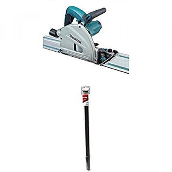 Makita SP6000J1 Sierra circular de inmersión de 6-1/2 pulgadas con riel guía y juego de conectores