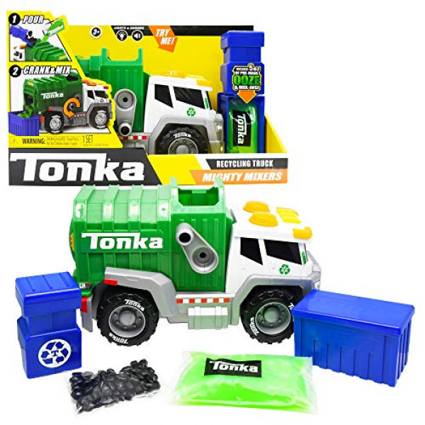 Basic Fun Tonka - Mega Machines Mighty Mixers L&S - Camión de reciclaje