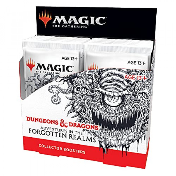 Magic: The Gathering Adventures in the Forgotten Realms Collector Booster Box | 12 paquetes (180 cartas mágicas)