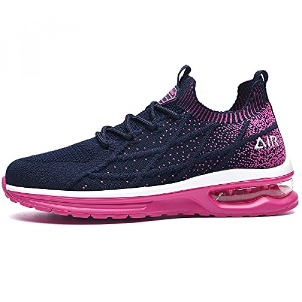 GANNOU - Zapatillas deportivas para correr para mujer, tenis, zapatillas deportivas para caminar, color rosa, 6,5 EE. UU.