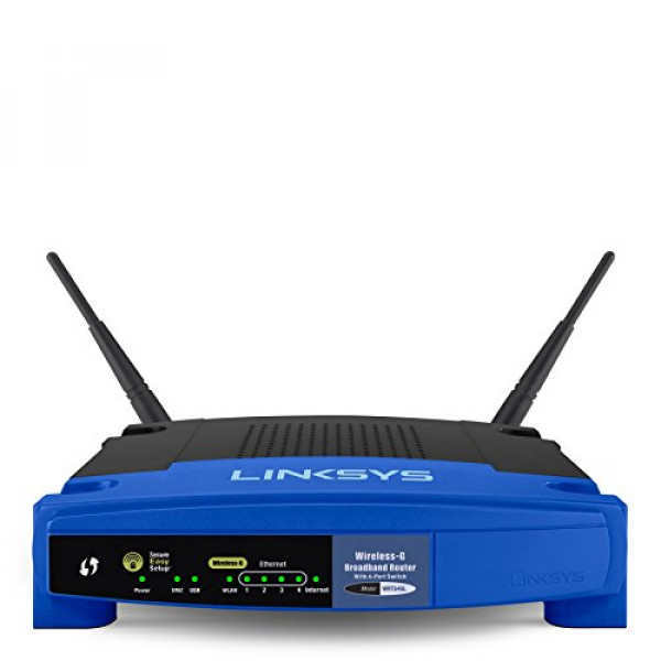 Enrutador de banda ancha WiFi Wireless-G de código abierto Linksys, velocidades de hasta (AC1200) 1,2 Gbps - WRT54GL