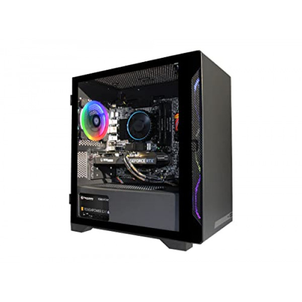 Computadora de escritorio para juegos MEK HERO G2 I2435F con tecnología ZOTAC Intel Core i5 12400F de 12.ª generación, procesador de 6 núcleos/12 hilos, DDR4 de 16 GB a 3200 MHz, NVIDIA GeForce RTX 3050 de 8 GB, SSD de 500 GB, WiFi+Bluetooth, Windows 11 H