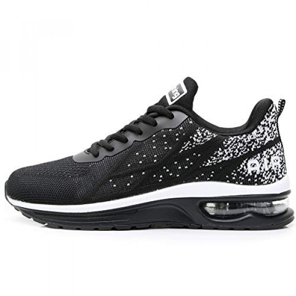 GANNOU - Zapatillas deportivas para correr para mujer, deportivas a la moda, para gimnasio, trotar, tenis, fitness, color negro, 10 B (M) EE. UU.