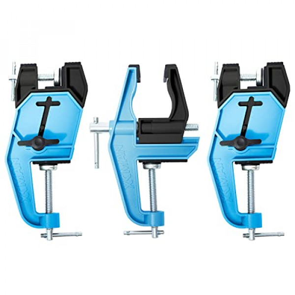 XCMAN Alpine Ski Vise PRO para ajuste y encerado de esquí Ángulo y altura ajustables Durable y estable - La mandíbula se abre hasta 105 mm