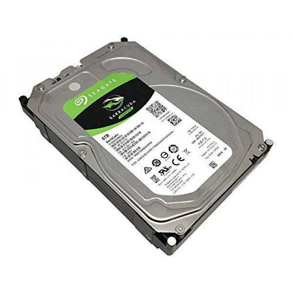 Seagate 6TB BarraCuda SATA 6Gb/s 256MB Cache Disco duro interno de 3,5 pulgadas (ST6000DM003) (Renovado)