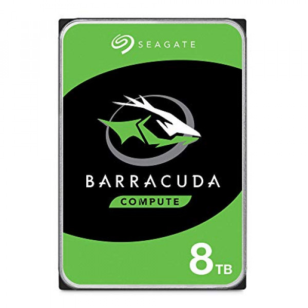 Seagate 8TB Barracuda SATA 6Gb/s 256MB Cache Disco duro interno de 3,5 pulgadas (ST8000DM004) (Renovado)