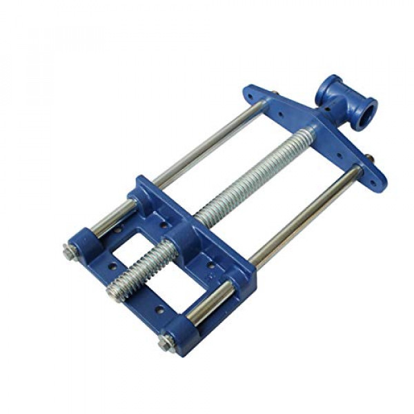 HFS(R) Tornillo de banco para carpintería, tornillo de banco delantero resistente para banco de trabajo, tornillo de banco cromado para piernas, hardware para carpintería (10,5 pulgadas)