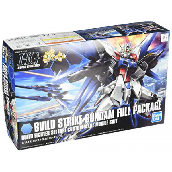 Bandai 1/144 Scale Kit HG Build Fighters 001 Build Strike Gundam Paquete completo