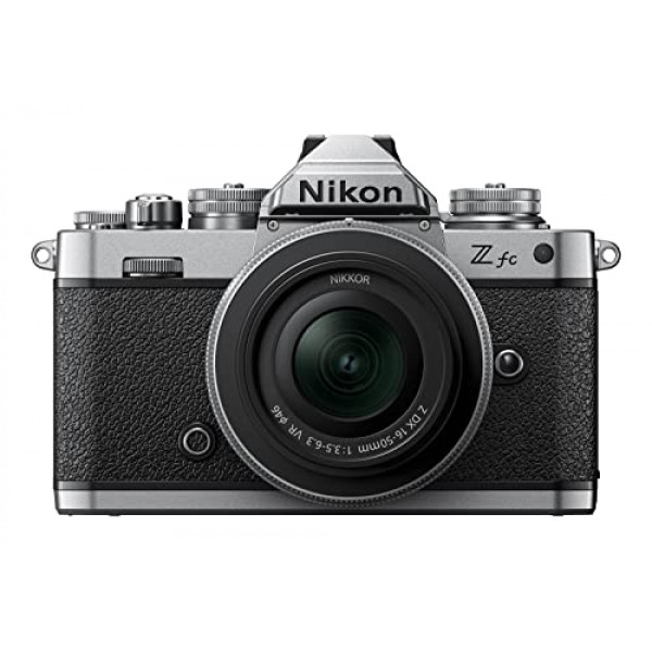 Cuerpo de cámara sin espejo con formato DX Z fc con NIKKOR Z DX 16-50 mm f/3.5-6.3 VR - Plateado