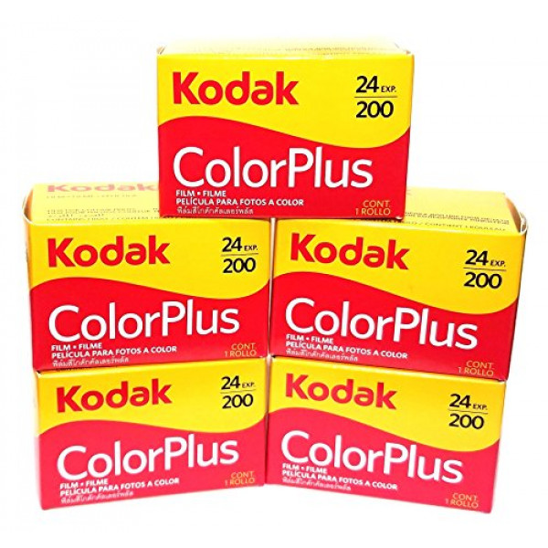 5 rollos de Kodak colorplus 200 ASA 24 Exposición