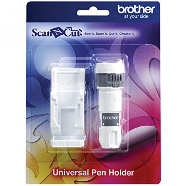 Soporte universal para bolígrafos Brother ScanNCut CAUNIPHL1, para uso con bolígrafos especiales y bolígrafos ScanNCut, se adapta a una amplia variedad de bolígrafos de 9,6 a 11,4 mm