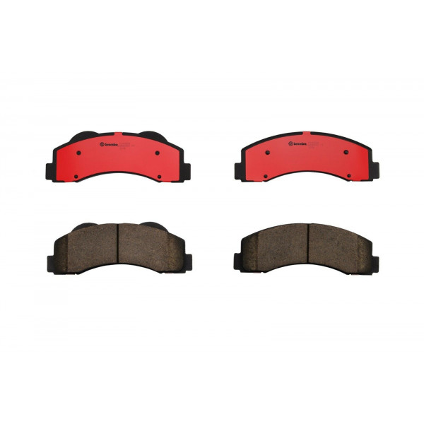 Para Ford F-150 Lincoln Navigator juego de pastillas de freno delanteras de cerámica ranurada NAO Brembo