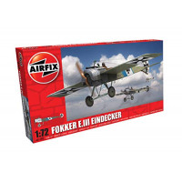 Airfix A01087 Fokker E.III Eindecker Kit de modelo de plástico a escala 1:72, gris (paquete de 48)