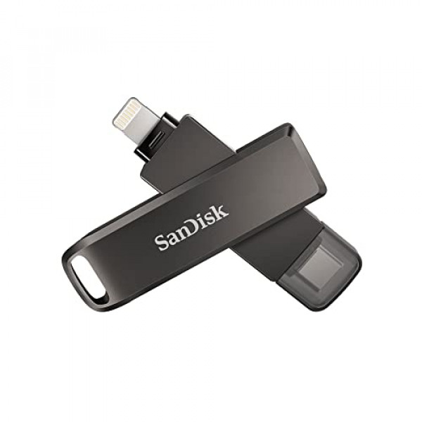 SanDisk 128GB iXpand Flash Drive Luxe para iPhone y dispositivos USB tipo C - SDIX70N-128G-GN6NE