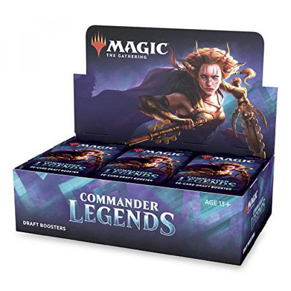 Magic: The Gathering Commander Legends Draft Booster Box | 24 paquetes de refuerzo (480 tarjetas) | 2 leyendas por paquete | Sellado de fábrica