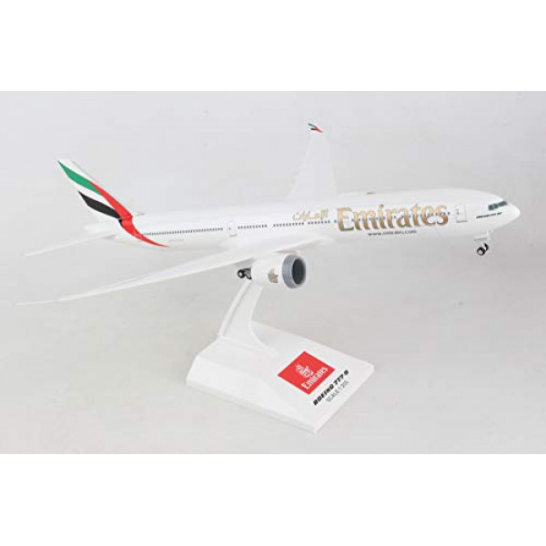 Daron SkyMarks Emirates 777-9 con engranaje 1/200 con alas flexibles, número de modelo: SKR1043