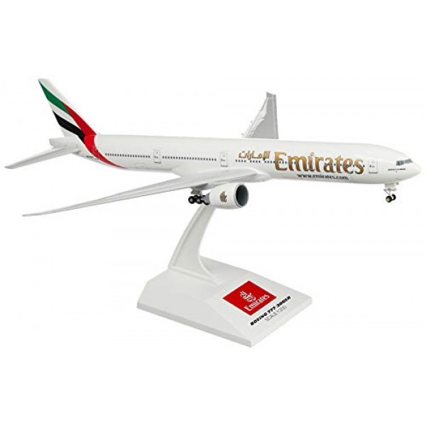 Daron Skymarks Emirates 777-300ER Kit de construcción de modelo de avión con engranaje, escala 1/200