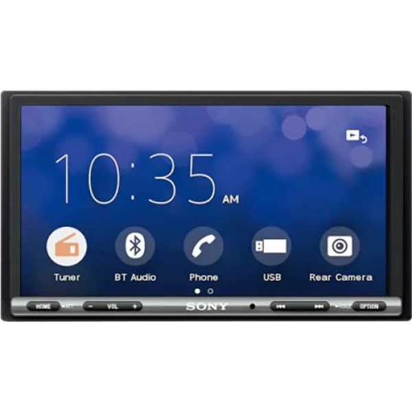 Sony 6.95 pulgadas - Receptor de medios digitales Apple Car Play/Android Auto con Bluetooth y entrada de cámara de respaldo
