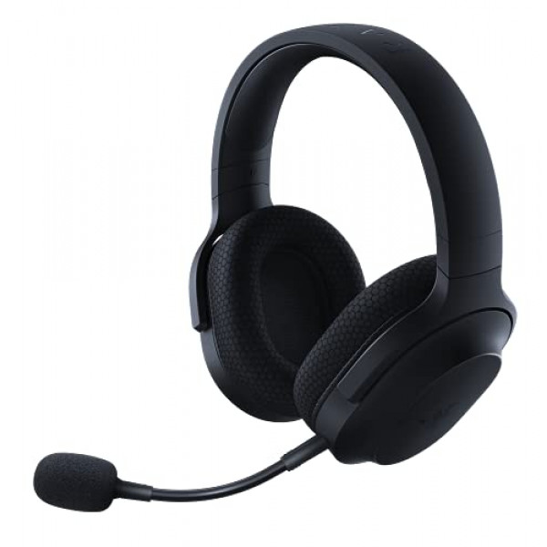 Razer Barracuda X Auriculares inalámbricos multiplataforma para juegos y móviles (modelo 2021): 250 g Diseño ergonómico - Micrófono HyperClear desmontable - Batería de 20 horas - Compatible con PC, PS5, Switch y Android - Negro