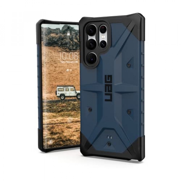 URBAN ARMOR GEAR UAG Diseñado para Samsung Galaxy S22 Ultra Case Blue Mallard Robusto Ligero Delgado a prueba de golpes Pathfinder Funda protectora, [Pantalla de 6.8 pulgadas]