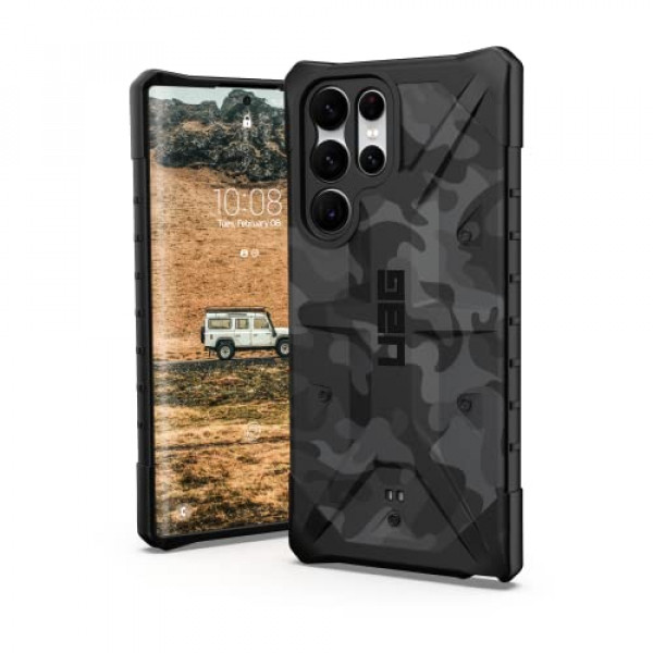 URBAN ARMOR GEAR UAG Diseñado para Samsung Galaxy S22 Ultra Case Camo Midnight Robusto Ligero Delgado a prueba de golpes Pathfinder SE Funda protectora, [Pantalla de 6.8 pulgadas]