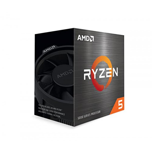 Procesador de escritorio desbloqueado AMD Ryzen™ 5 5600 de 6 núcleos y 12 subprocesos con enfriador Wraith Stealth