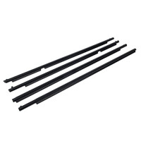 4 piezas para ventana exterior Weatherstrip Belt Molding Weatherstrip Sweep Fieltro Trim Seal Kit compatible con 2010-2021 Toyota 4Runner reemplaza 75711-35011 75712-35011 75721-35011 75722-35011