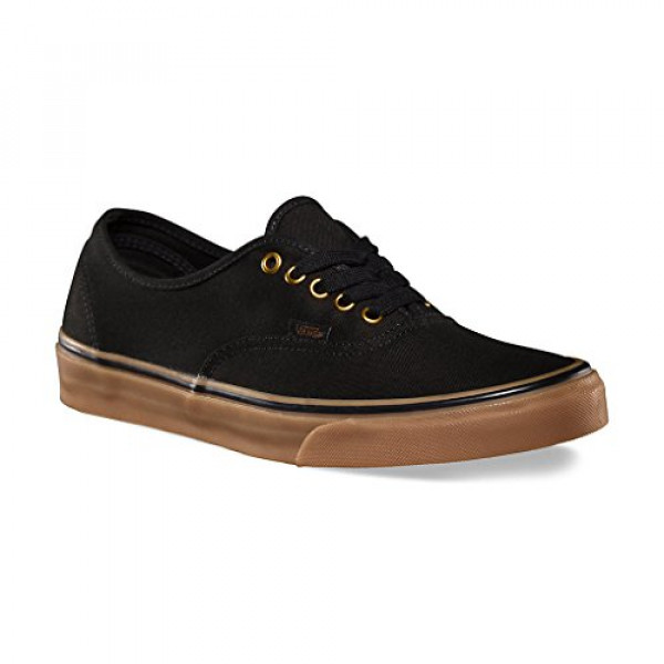 Vans Authentic Black Rubber Shoes Hombre Zapatillas 0TSVBXH