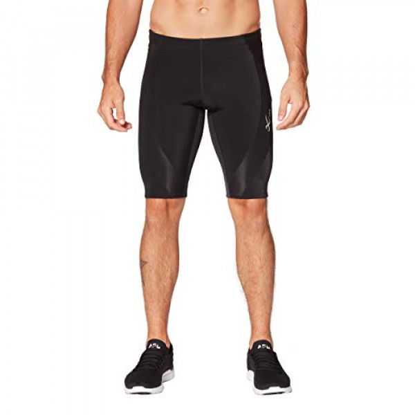 CW-X Men's Endurance Generator Muscle & Joint Support Compression Short, Black, L