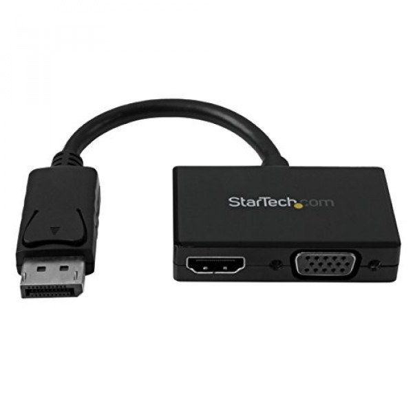StarTech.com Adaptador DisplayPort 2 en 1 - DisplayPort a HDMI o VGA - Adaptador DisplayPort - 1920x1200 - Adaptador de Viaje (DP2HDVGA)