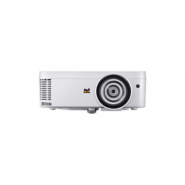 ViewSonic PS600W 3700 lúmenes WXGA HDMI Proyector de tiro corto en red para el hogar y la oficina