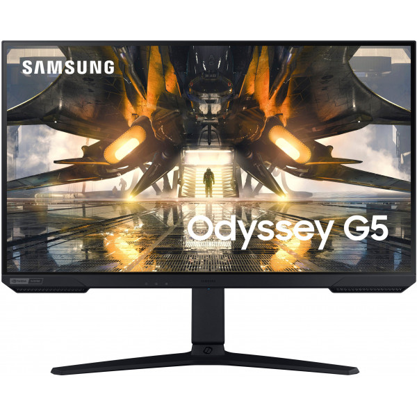 Samsung - Monitor para juegos Odyssey QHD IPS de 27 165 Hz 1 ms FreeSync Premium y compatible con G-Sync con HDR (Display Port, HDMI) - Negro