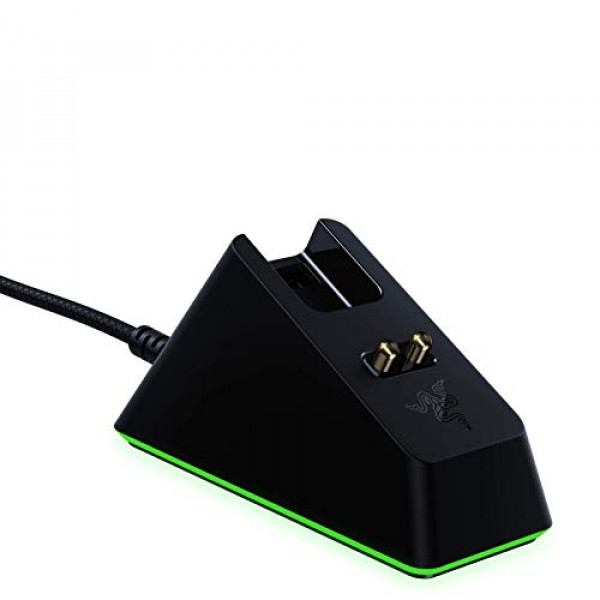 Base de carga Razer Mouse Chroma: Base magnética con estado de carga Iluminación RGB - Patas antideslizantes Gecko - Desarrollado por Razer Chroma - Negro clásico