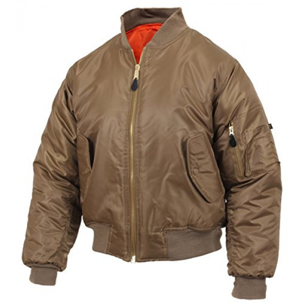 Chaqueta de vuelo Rothco MA-1, marrón coyote, M