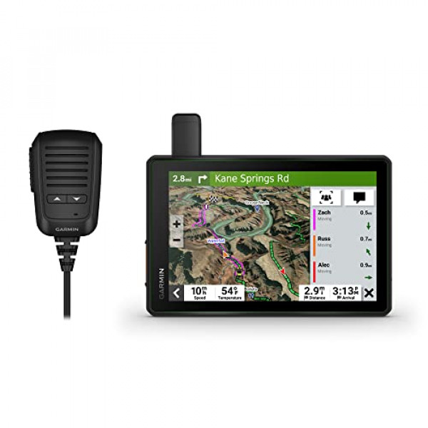 Garmin Tread SxS, navegador GPS, pantalla ultrabrillante, topografía precargada, radio de paseo en grupo, tecnología inReach