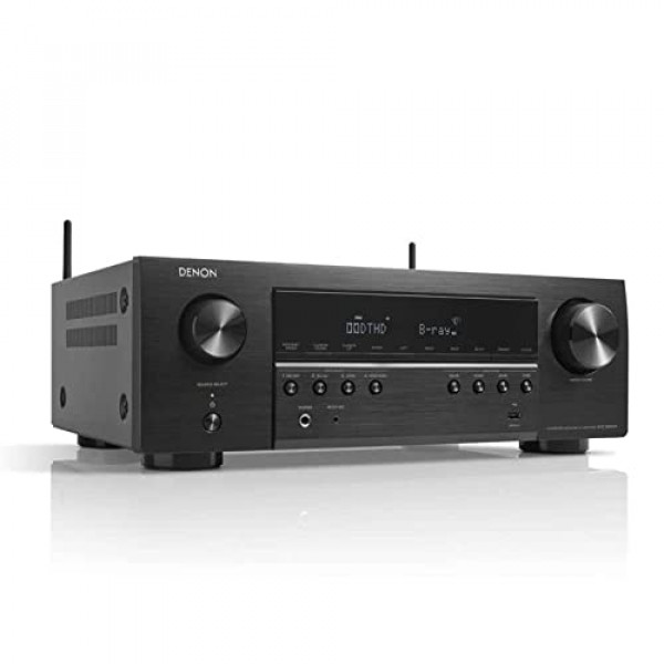 Receptor AV Denon 8K 5.2ch, amplificador de cine en casa, compatible con Alexa, Dolby DTS-HD, Bluetooth, AirPlay 2 y audio multisala integrado HEOS - AVC-S660H