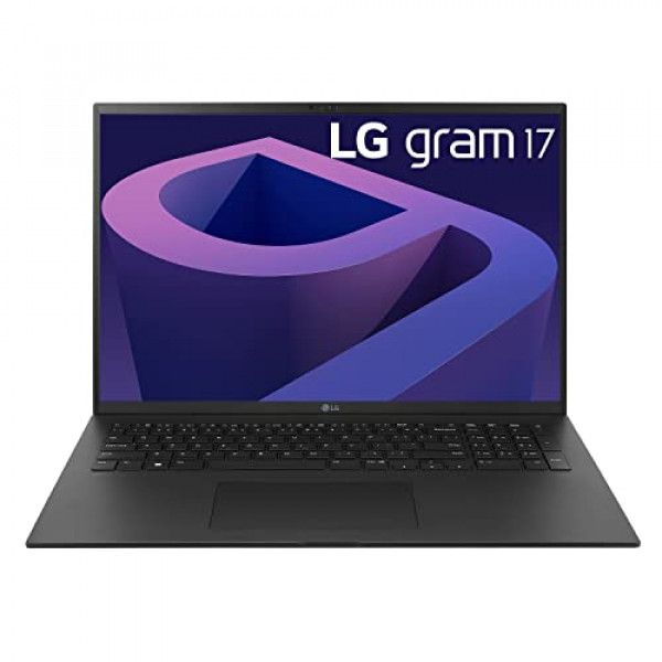 LG gram (2022) 17Z90Q Laptop ultraligera, pantalla IPS de 17 (2560 x 1600), procesador Intel Evo 12th Gen i7 1260P, 16GB LPDDR5, 1TB NVMe SSD, cámara web FHD, WiFi 6E, Thunderbolt 4, Windows 11, negro