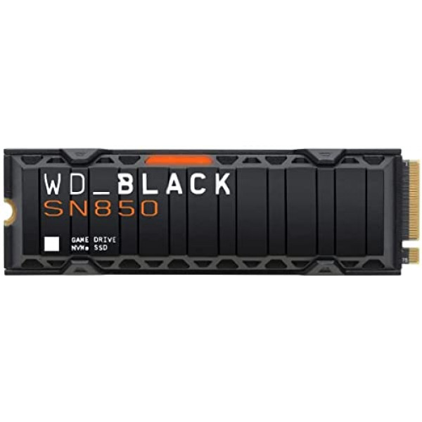 Western Digital WD Black SN850 2TB NVMe PCIe 4.0 M.2 SSD interno para juegos con disipador de calor