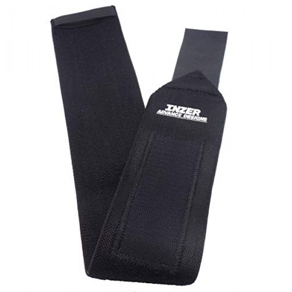 Muñequeras Inzer - True Black 36 (par) Muñequeras para levantamiento de pesas