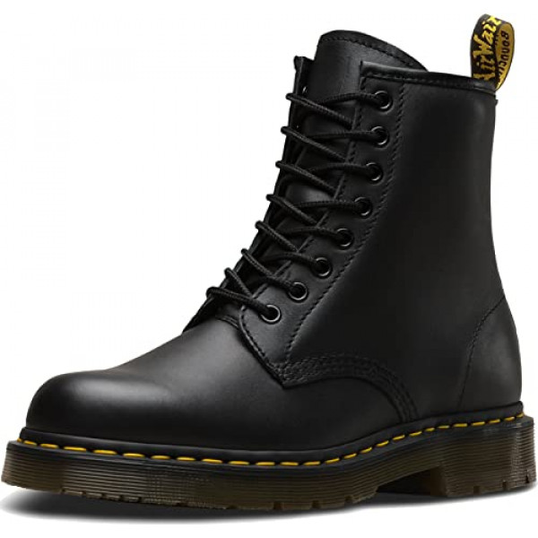 Dr. Martens 1460 - Botas de servicio antideslizantes para mujer, combate, color negro industrial, grano completo, 10