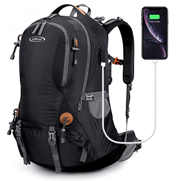 G4Free 50L Mochila de senderismo Mochila impermeable Mochila de escalada para acampar al aire libre con cubierta de lluvia para hombres y mujeres