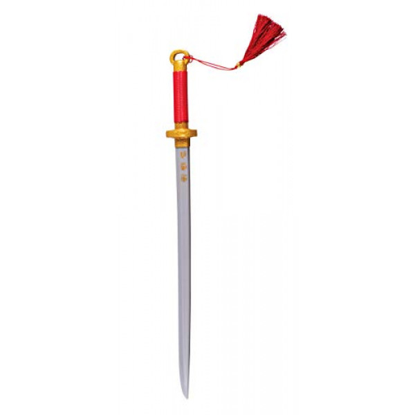 Accesorio de disfraz de espada Mulan de Disney para niños, arma de réplica de juguete inspirada en la película de acción en vivo de plástico, 21.5 pulgadas de longitud
